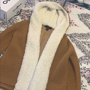 Forever 21 Furry Hooded Cardigan!